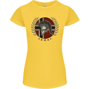 Norway Bodybuilding Flag Gym Training Spartan Womens Petite Cut T-Shirt Yellow