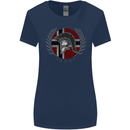Norway Bodybuilding Flag Gym Training Spartan Womens Wider Cut T-Shirt Navy Blue