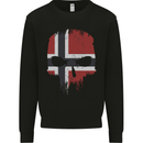 Norway Skull Flag Gym Bodybuilding Biker Mens Sweatshirt Jumper Black