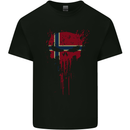Norway Skull Gym Training Bodybuilding Mens Cotton T-Shirt Tee Top Black