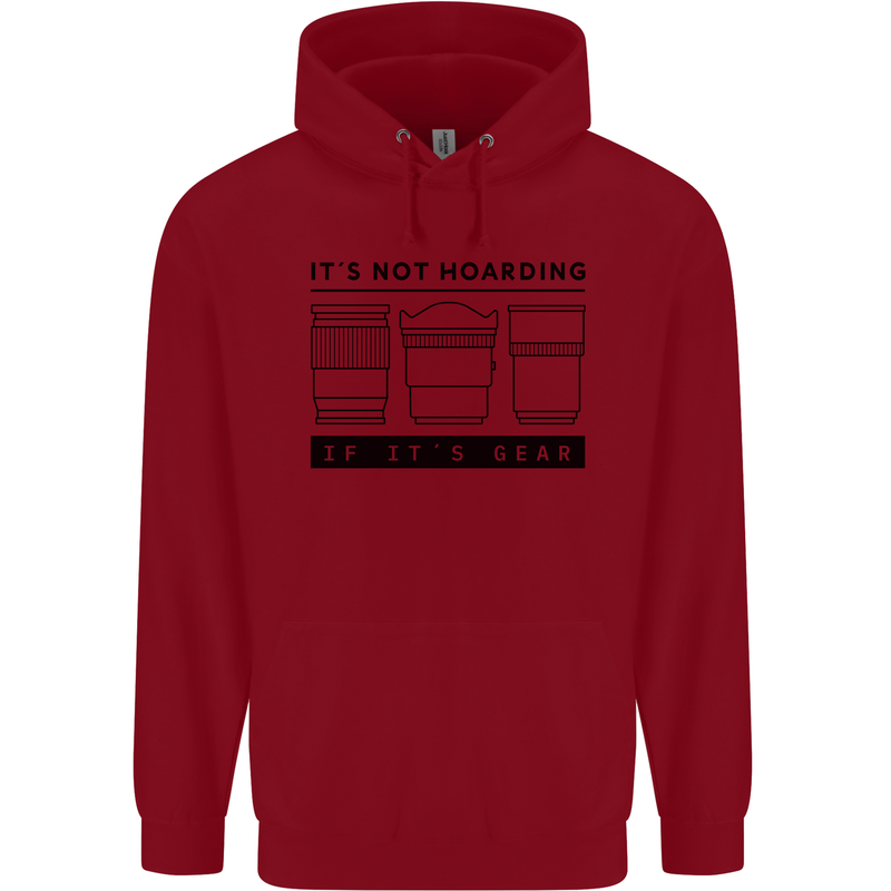 Not Hoarding Photography Photographer Camera Childrens Kids Hoodie Red