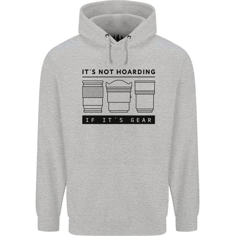 Not Hoarding Photography Photographer Camera Childrens Kids Hoodie Sports Grey