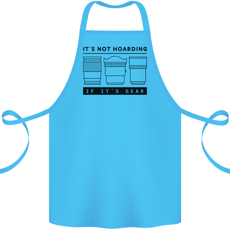 Not Hoarding Photography Photographer Camera Cotton Apron 100% Organic Turquoise