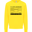 Not Hoarding Photography Photographer Camera Kids Sweatshirt Jumper Yellow