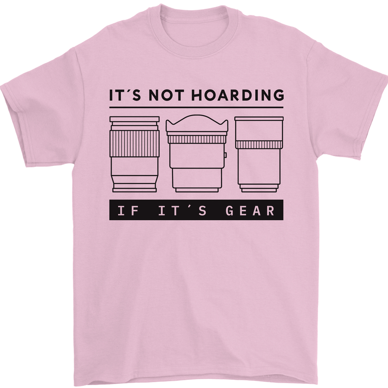 Not Hoarding Photography Photographer Camera Mens T-Shirt 100% Cotton Light Pink