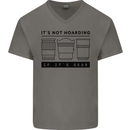 Not Hoarding Photography Photographer Camera Mens V-Neck Cotton T-Shirt Charcoal