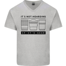 Not Hoarding Photography Photographer Camera Mens V-Neck Cotton T-Shirt Sports Grey