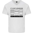 Not Hoarding Photography Photographer Camera Mens V-Neck Cotton T-Shirt White