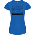 Not Hoarding Photography Photographer Camera Womens Petite Cut T-Shirt Royal Blue