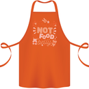 Not a Food Belly New Baby Pregnancy Pregnant Cotton Apron 100% Organic Orange