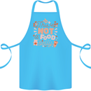 Not a Food Belly New Baby Pregnancy Pregnant Cotton Apron 100% Organic Turquoise
