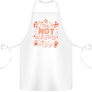 Not a Food Belly New Baby Pregnancy Pregnant Cotton Apron 100% Organic White