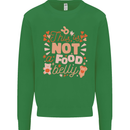Not a Food Belly New Baby Pregnancy Pregnant Kids Sweatshirt Jumper Irish Green