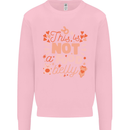 Not a Food Belly New Baby Pregnancy Pregnant Kids Sweatshirt Jumper Light Pink
