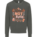 Not a Food Belly New Baby Pregnancy Pregnant Kids Sweatshirt Jumper Storm Grey