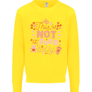 Not a Food Belly New Baby Pregnancy Pregnant Kids Sweatshirt Jumper Yellow