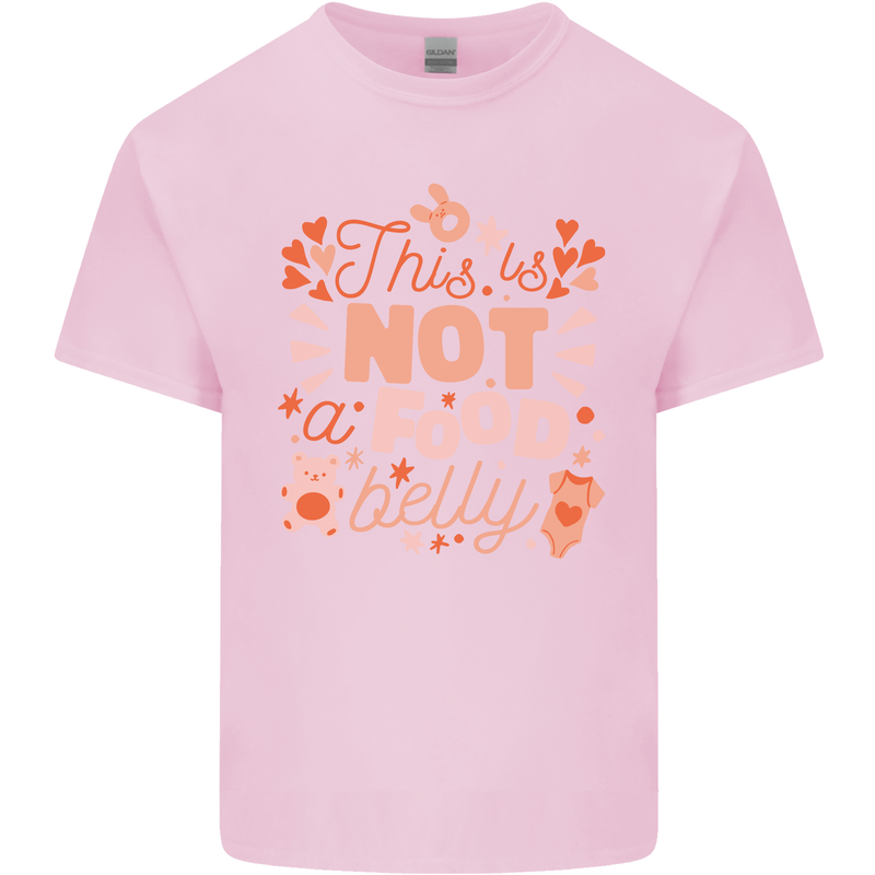 Not a Food Belly New Baby Pregnancy Pregnant Kids T-Shirt Childrens Light Pink