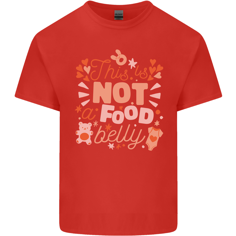 Not a Food Belly New Baby Pregnancy Pregnant Kids T-Shirt Childrens Red