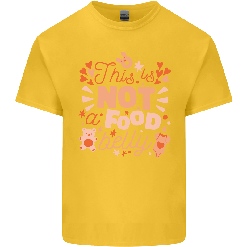 Not a Food Belly New Baby Pregnancy Pregnant Kids T-Shirt Childrens Yellow