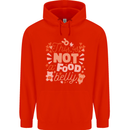 Not a Food Belly New Baby Pregnancy Pregnant Mens 80% Cotton Hoodie Bright Red