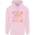 Not a Food Belly New Baby Pregnancy Pregnant Mens 80% Cotton Hoodie Light Pink