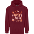 Not a Food Belly New Baby Pregnancy Pregnant Mens 80% Cotton Hoodie Maroon
