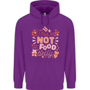 Not a Food Belly New Baby Pregnancy Pregnant Mens 80% Cotton Hoodie Purple