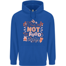 Not a Food Belly New Baby Pregnancy Pregnant Mens 80% Cotton Hoodie Royal Blue