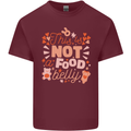 Not a Food Belly New Baby Pregnancy Pregnant Mens Cotton T-Shirt Tee Top Maroon
