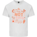 Not a Food Belly New Baby Pregnancy Pregnant Mens Cotton T-Shirt Tee Top White