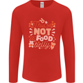 Not a Food Belly New Baby Pregnancy Pregnant Mens Long Sleeve T-Shirt Red