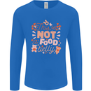Not a Food Belly New Baby Pregnancy Pregnant Mens Long Sleeve T-Shirt Royal Blue