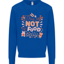 Not a Food Belly New Baby Pregnancy Pregnant Mens Sweatshirt Jumper Royal Blue
