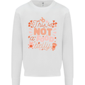 Not a Food Belly New Baby Pregnancy Pregnant Mens Sweatshirt Jumper White
