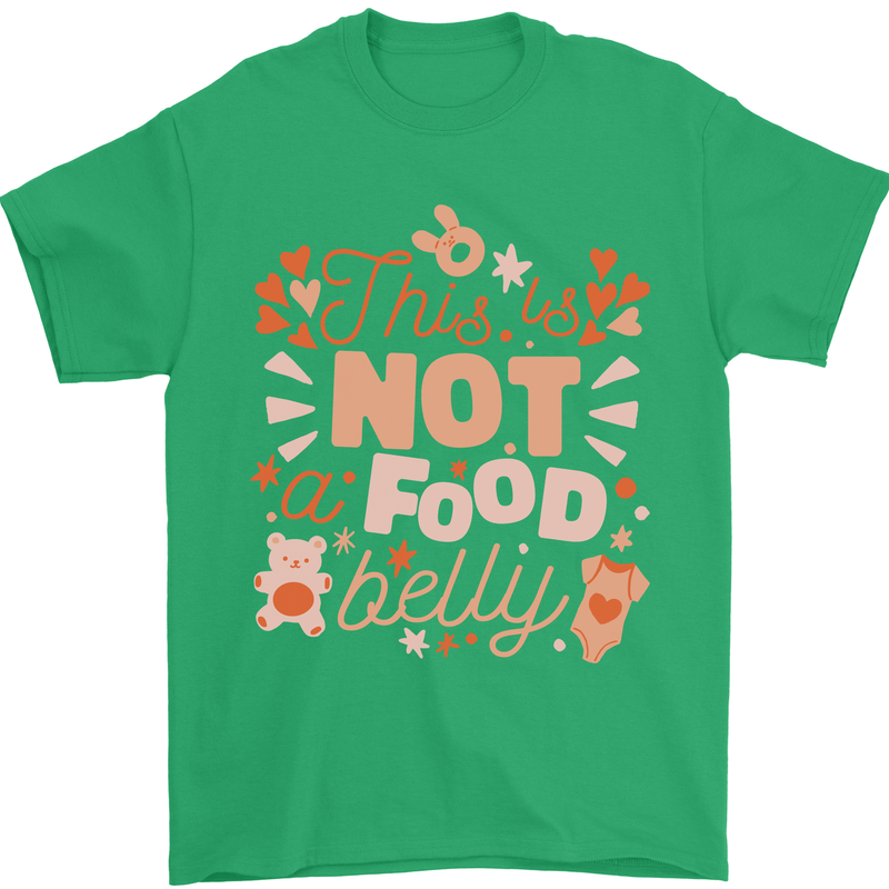 Not a Food Belly New Baby Pregnancy Pregnant Mens T-Shirt 100% Cotton Irish Green