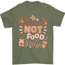 Not a Food Belly New Baby Pregnancy Pregnant Mens T-Shirt 100% Cotton Military Green