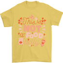 Not a Food Belly New Baby Pregnancy Pregnant Mens T-Shirt 100% Cotton Yellow