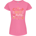 Not a Food Belly New Baby Pregnancy Pregnant Womens Petite Cut T-Shirt Azalea