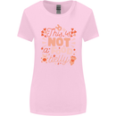 Not a Food Belly New Baby Pregnancy Pregnant Womens Wider Cut T-Shirt Light Pink