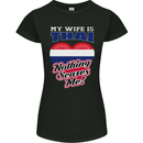 Nothing Scares Me My Wife is Thai Thailand Womens Petite Cut T-Shirt Black