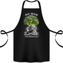 Nuclear Broccoli Cotton Apron 100% Organic Black