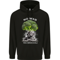 Nuclear Broccoli Mens 80% Cotton Hoodie Black
