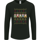 Nutcracker Christmas Xmas Traditional Mens Long Sleeve T-Shirt Black