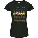Nutcracker Christmas Xmas Traditional Womens Petite Cut T-Shirt Black