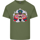 Nutcracker Joypad Gaming Joy Stick Gamer Mens Cotton T-Shirt Tee Top Military Green