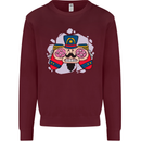 Nutcracker Joypad Gaming Joy Stick Gamer Mens Sweatshirt Jumper Maroon