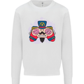 Nutcracker Joypad Gaming Joy Stick Gamer Mens Sweatshirt Jumper White