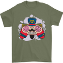 Nutcracker Joypad Gaming Joy Stick Gamer Mens T-Shirt 100% Cotton Military Green