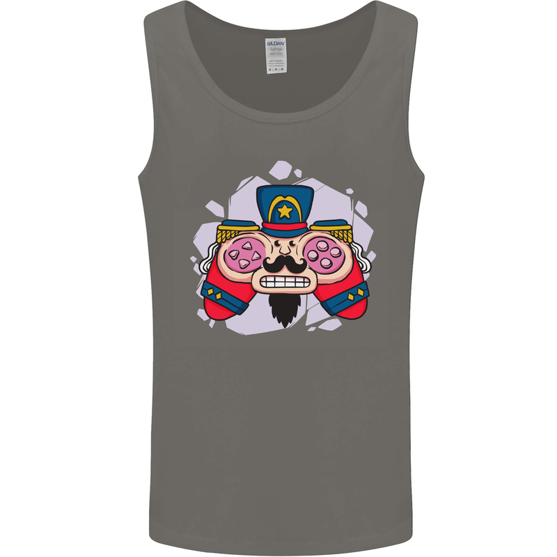 Nutcracker Joypad Gaming Joy Stick Gamer Mens Vest Tank Top Charcoal