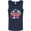 Nutcracker Joypad Gaming Joy Stick Gamer Mens Vest Tank Top Navy Blue